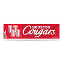 NCAA Houston Cougars 3" x 12" Car/Truck/Jeep Bumper Sticker By Rico Industries