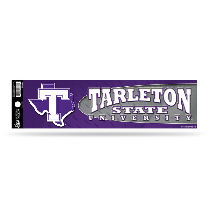 NCAA Tarleton State Texans 3" x 12" Car/Truck/Jeep Bumper Sticker By Rico Industries