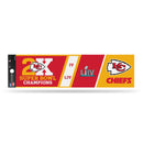 Chiefs 2 Time Super Bowl Champions Bumper Sticker