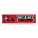 NCAA Miami of Ohio Redhawks 3" x 12" Car/Truck/Jeep Bumper Sticker By Rico Industries