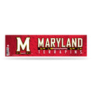 NCAA Maryland Terrapins 3" x 12" Car/Truck/Jeep Bumper Sticker By Rico Industries