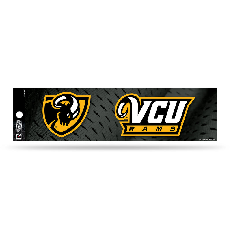 NCAA Virginia Commonwealth Rams 3" x 12" Car/Truck/Jeep Bumper Sticker By Rico Industries