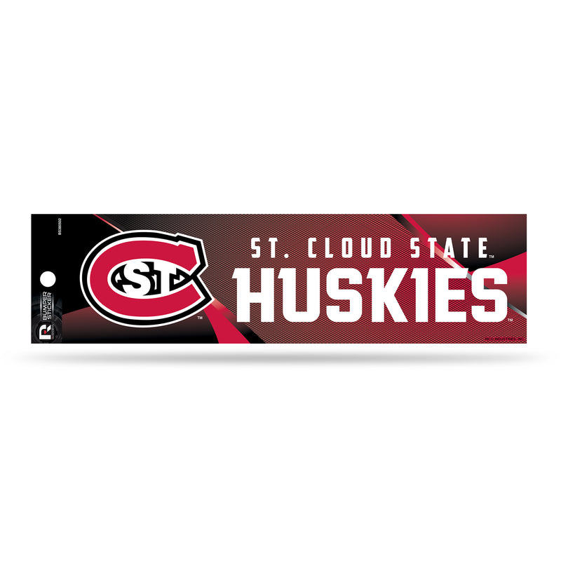 NCAA St. Cloud State Huskies 3" x 12" Car/Truck/Jeep Bumper Sticker By Rico Industries