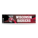 NCAA Wisconsin Badgers 3" x 12" Car/Truck/Jeep Bumper Sticker By Rico Industries