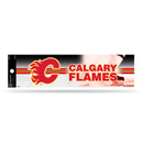 NHL Calgary Flames 3" x 12" Car/Truck/Jeep Bumper Sticker By Rico Industries