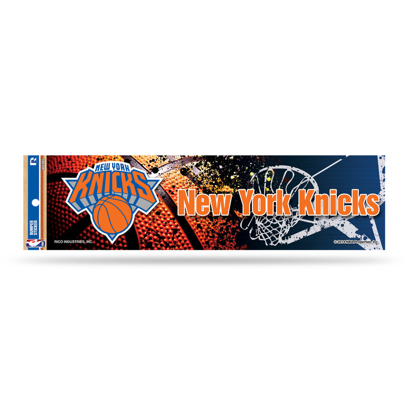 NBA New York Knicks 3" x 12" Car/Truck/Jeep Bumper Sticker By Rico Industries