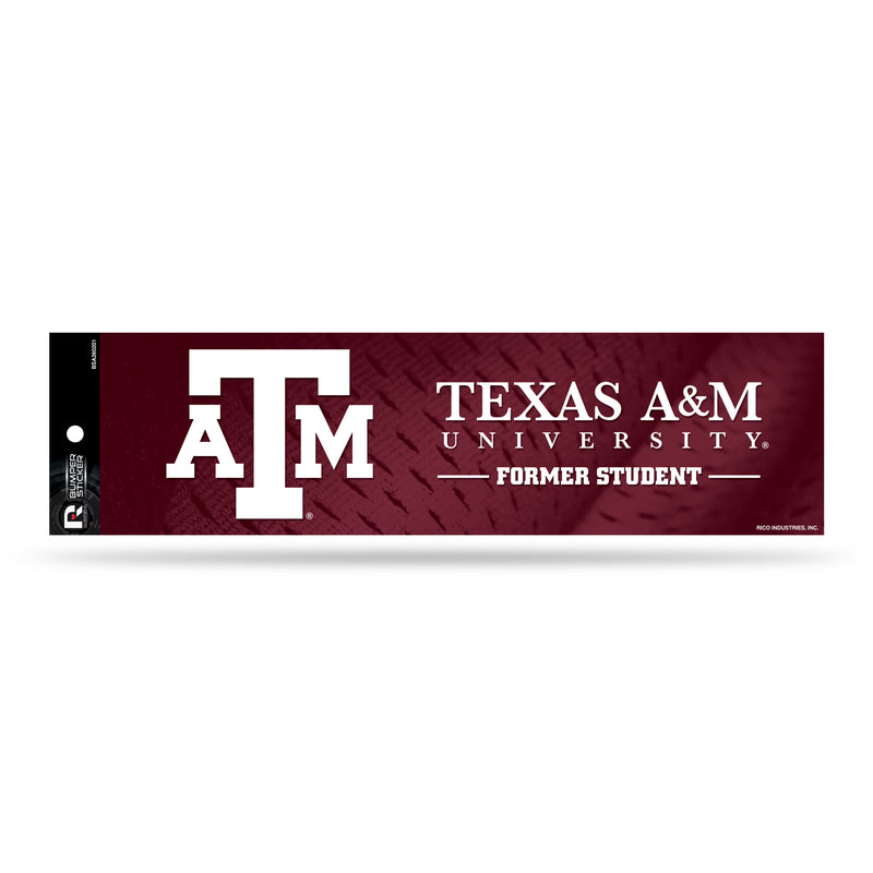 NCAA Texas A&M Aggies 3" x 12" Car/Truck/Jeep Bumper Sticker By Rico Industries