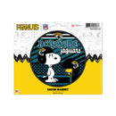 Jacksonville Jaguars Peanuts Game Day Car Magnet