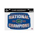 Florida Gators 2025 NCAA Men's Basketball National Champions Badge Magnet