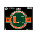 Miami Hurricanes Badge Magnet
