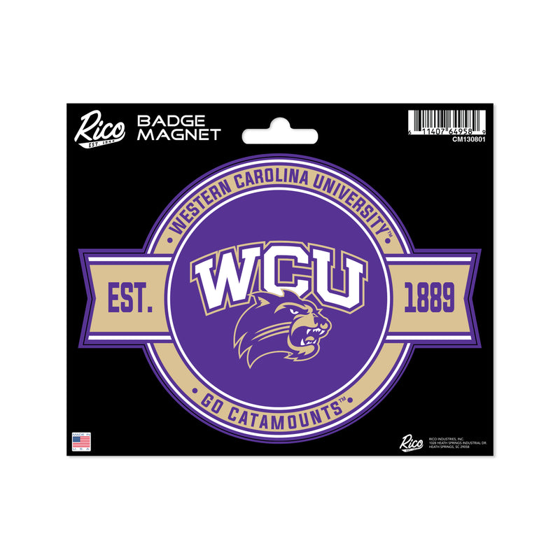 Western Carolina Catamounts Badge Magnet