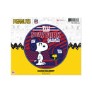 New York Giants Peanuts Game Day Car Magnet
