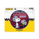 New England Patriots Peanuts Game Day Car Magnet