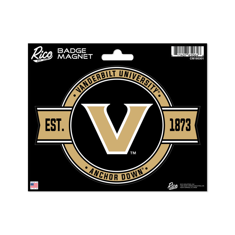 Vanderbilt Commodores Badge Magnet