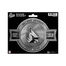 Ball State Cardinals Pewter Design Car Magnet