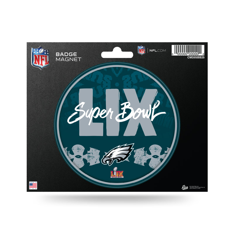 Philadelphia Eagles 2025 Super Bowl LIX Bound Badge Magnet