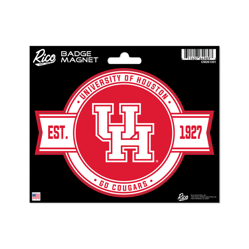 Houston Cougars Badge Magnet