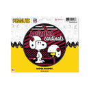 Arizona Cardinals Peanuts Game Day Car Magnet