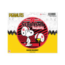 Nebraska Cornhuskers Peanuts Game Day Car Magnet