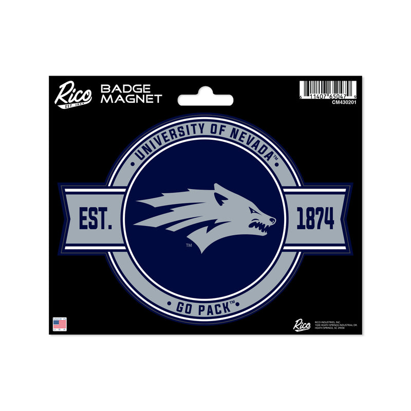 Nevada-Reno Wolf Pack Badge Magnet