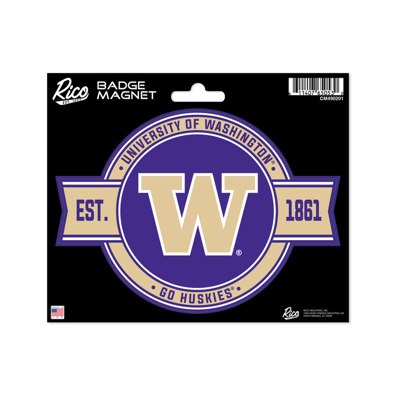 Washington Huskies Badge Magnet