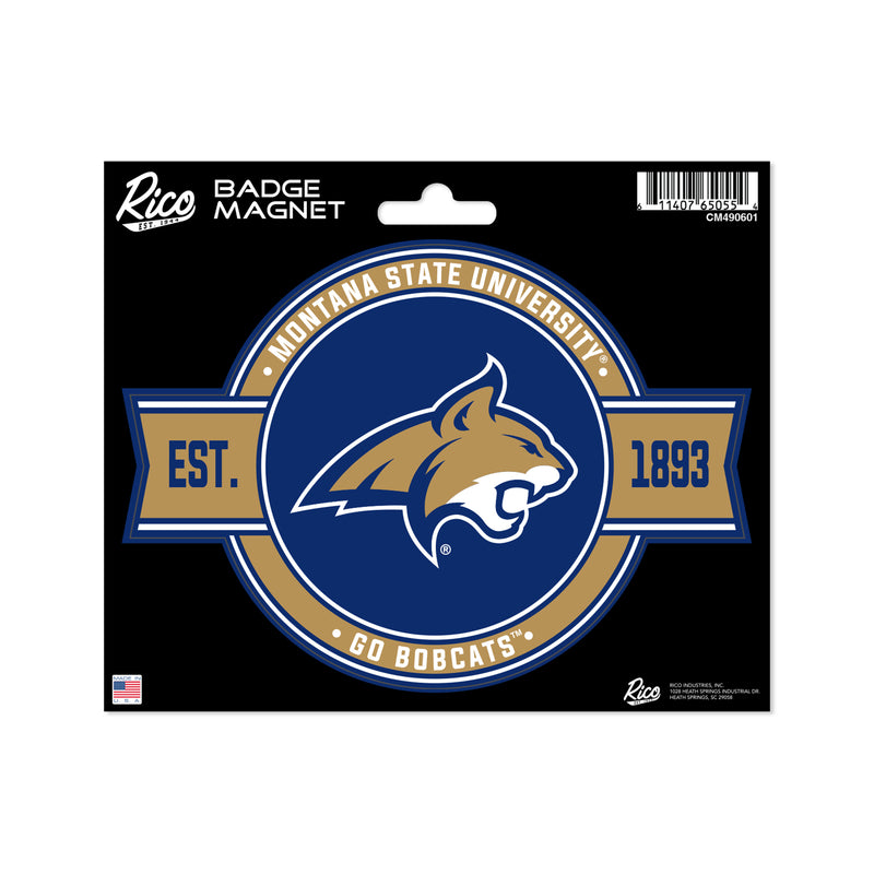 Montana State Bobcats Badge Magnet