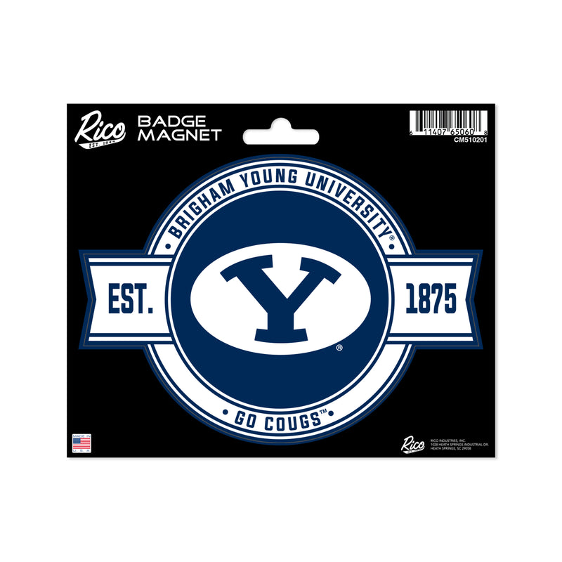 BYU Cougars Badge Magnet