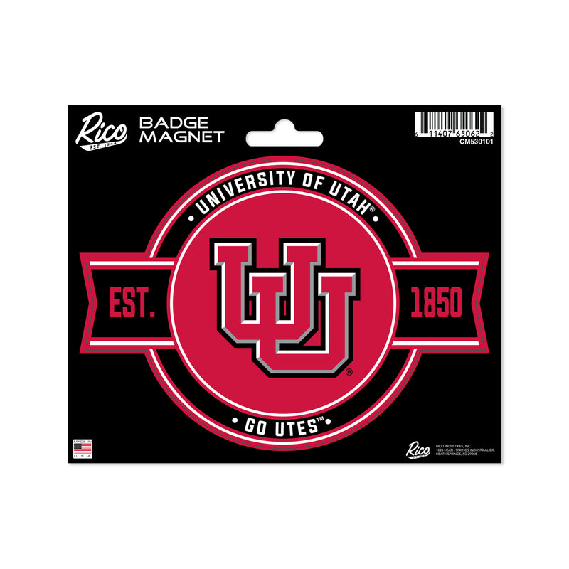 Utah Utes Badge Magnet