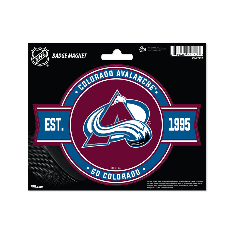 Colorado Avalanche Badge Magnet