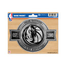 Dallas Mavericks Pewter Design Car Magnet