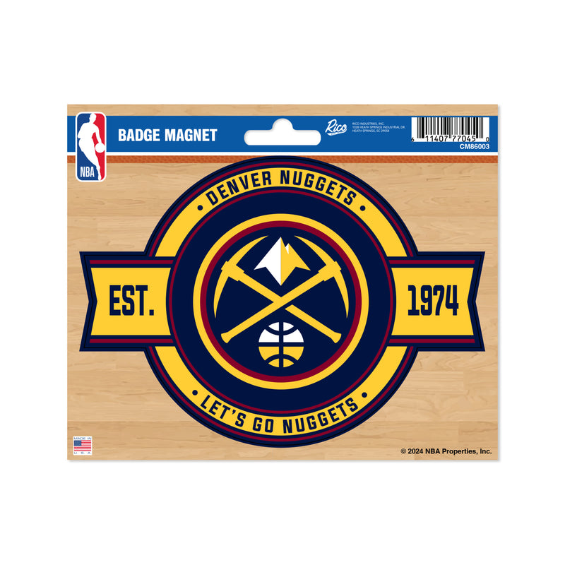 Denver Nuggets Badge Magnet