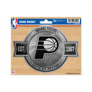 Indiana Pacers Pewter Design Car Magnet