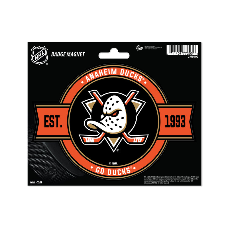 Anaheim Ducks Badge Magnet