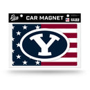 BYU Cougars USA Patriotic Design Car Magnet Sheet