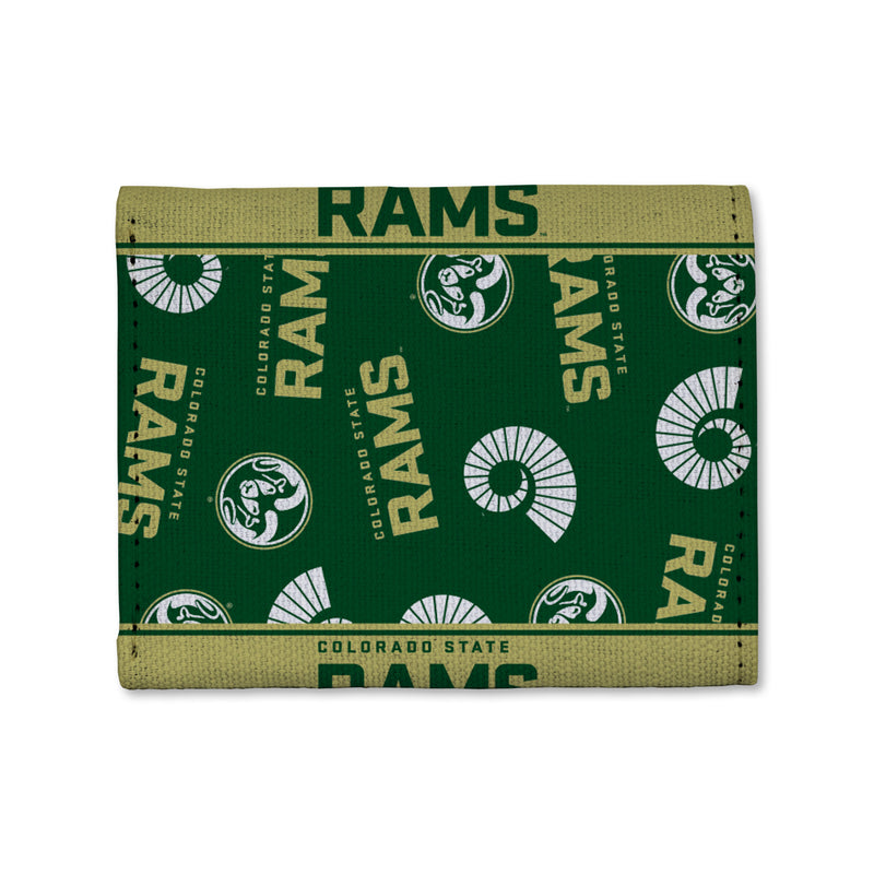 Colorado State Rams Canvas Trifold Wallet