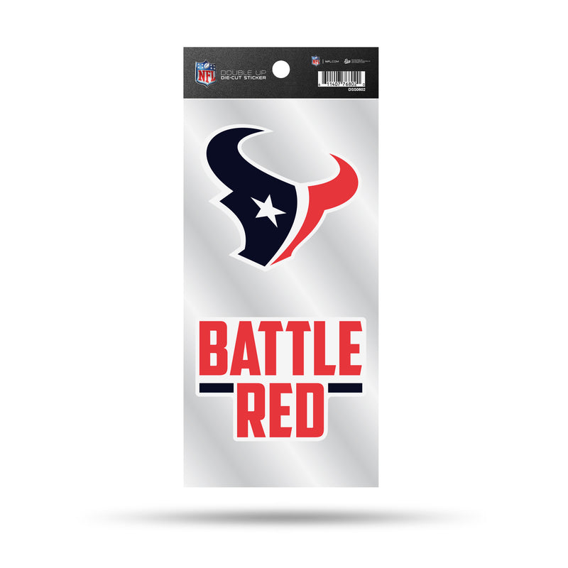 Houston Texans Double Up Die Cut Sticker