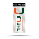 Miami University Double Up Die Cut Sticker