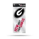 Georgia University Double Up Die Cut Sticker