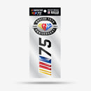 NASCAR 75Th Anniversary Double Up Die Cut Sticker