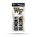 Wake Forest Double Up Die Cut Sticker