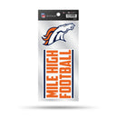 Broncos Double Up Die Cut Sticker