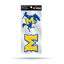 Mcneese State Cowboys Double Up Die Cut Sticker