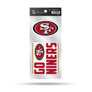 49ers Double Up Die Cut Sticker