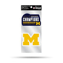Michigan Wolverines 2026 NCAA Men's Basketball National Champions Double Up Die Cut Sticker