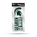 Michigan State Double Up Die Cut Sticker