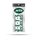 New York Jets Double Up Die Cut Sticker with Team Phrase