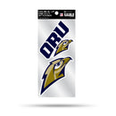 Oral Roberts Golden Eagles Double Up Die Cut Sticker