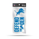 Lions Double Up Die Cut Sticker