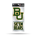 Baylor Double Up Die Cut Sticker