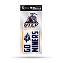 Utep Double Up Die Cut Sticker